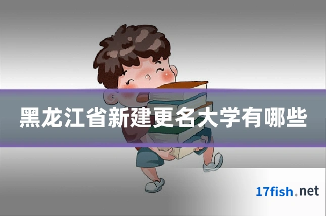 黑龙江省新建更名大学有哪些