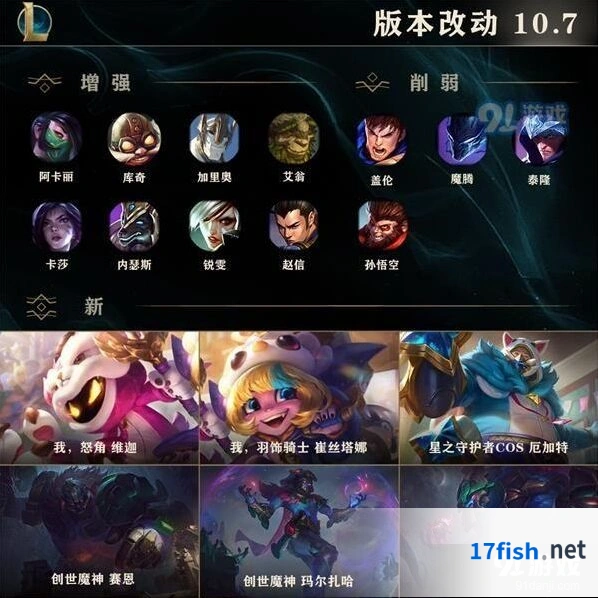英雄联盟10.7版本攻略指南 更新维护时间