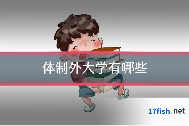 体制外大学有哪些