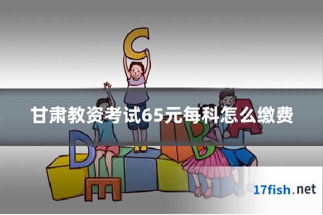 甘肃教资考试65元每科怎么缴费