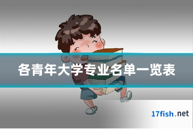各青年大学专业名单一览表
