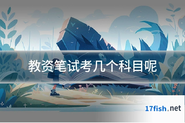 教资笔试考几个科目呢