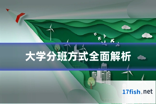 大学分班方式全面解析