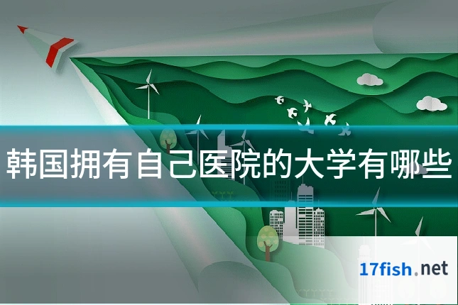韩国拥有自己医院的大学有哪些