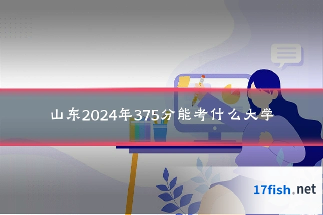 山东2024年375分能考什么大学
