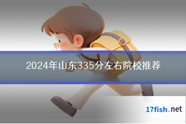 2024年山东335分左右院校推荐