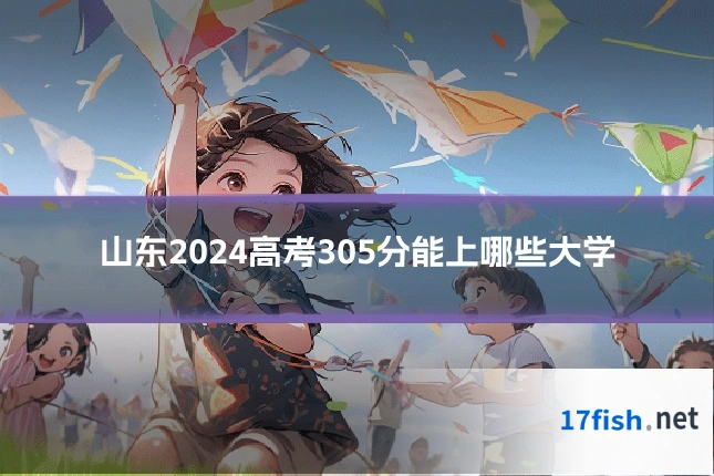 山东2024高考305分能上哪些大学