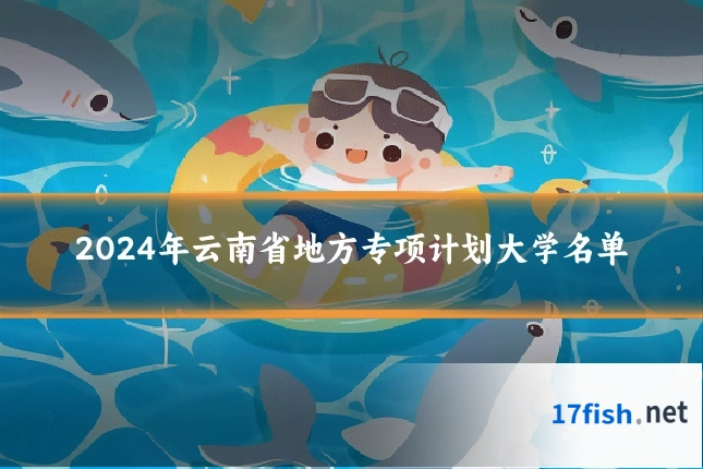 2024年云南省地方专项计划大学名单