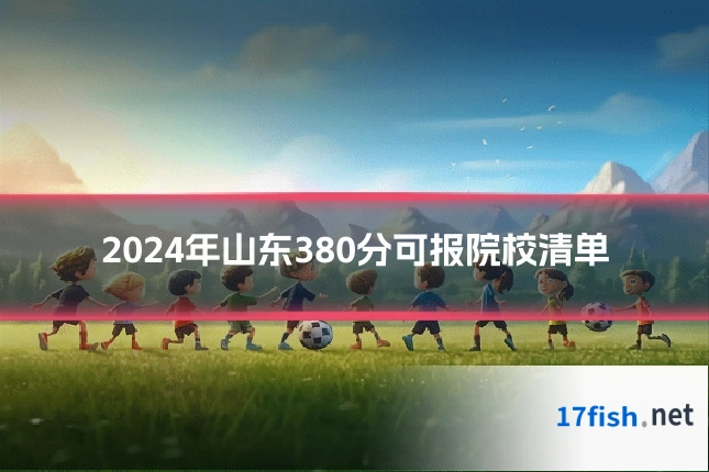 2024年山东380分可报院校清单