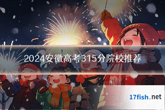2024安徽高考315分院校推荐