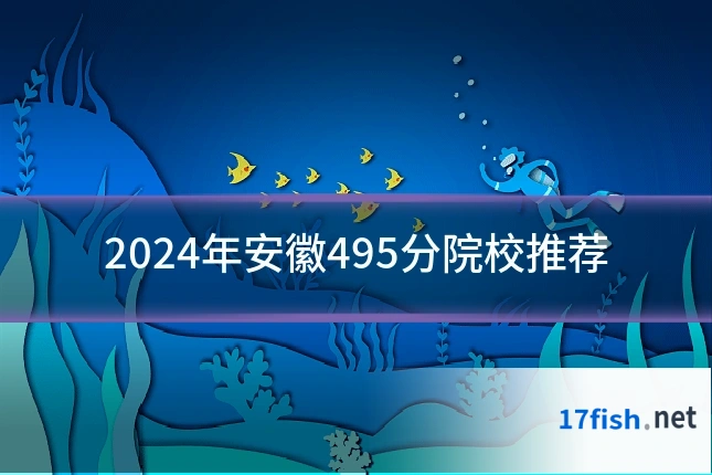 2024年安徽495分院校推荐