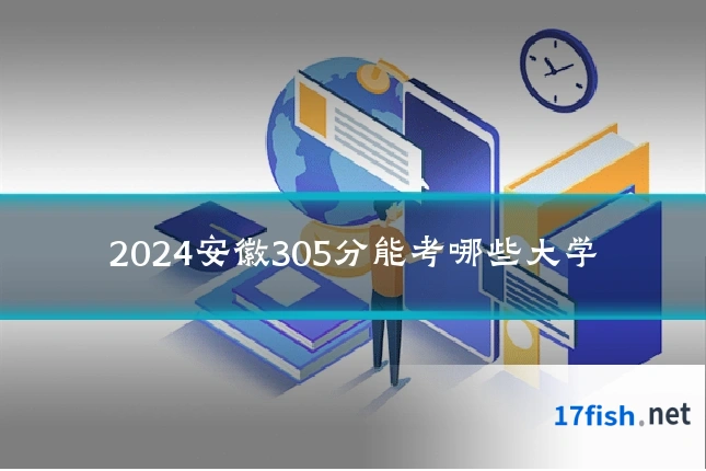 2024安徽305分能考哪些大学