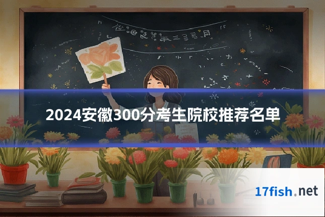 2024安徽300分考生院校推荐名单