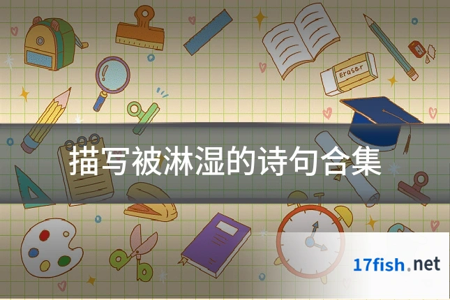 描写被淋湿的诗句合集