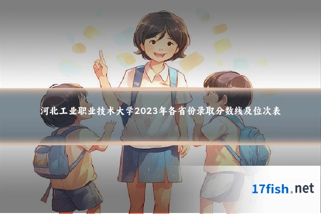 河北工业职业技术大学2023年各省份录取分数线及位次表