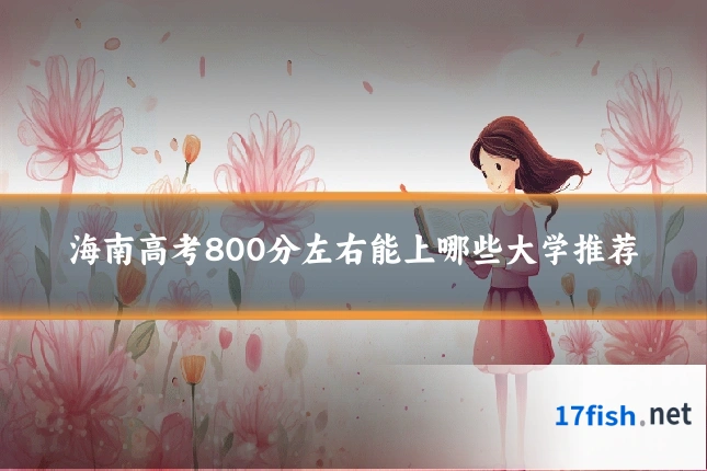 海南高考800分左右能上哪些大学推荐