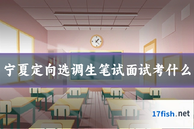 宁夏定向选调生笔试面试考什么