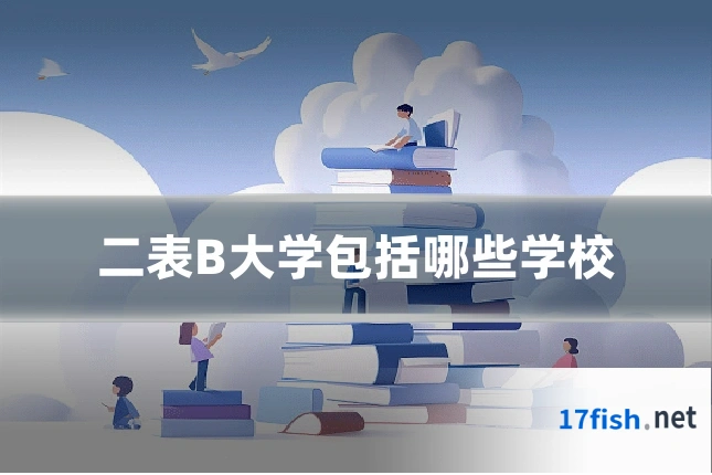 二表B大学包括哪些学校