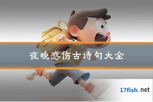 夜晚感伤古诗句大全