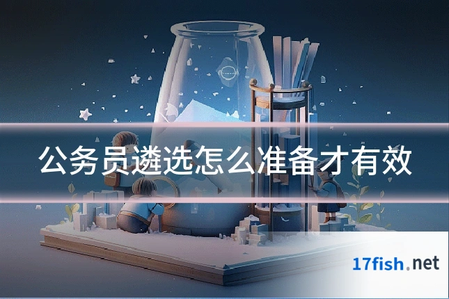 公务员遴选怎么准备才有效