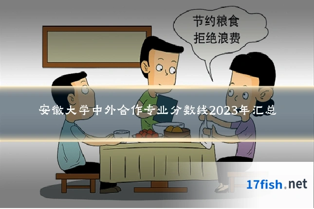 安徽大学中外合作专业分数线2023年汇总