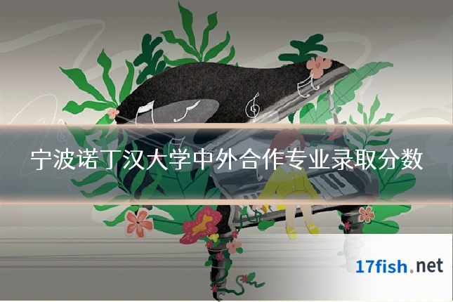 宁波诺丁汉大学中外合作专业录取分数