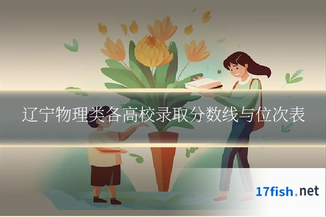 辽宁物理类各高校录取分数线与位次表