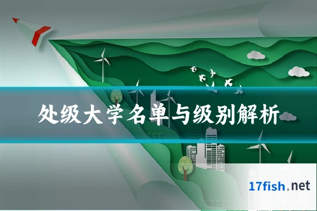 处级大学名单与级别解析