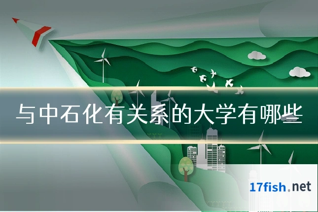 与中石化有关系的大学有哪些