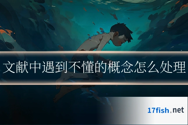 文献中遇到不懂的概念怎么处理