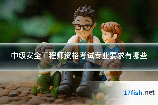 中级安全工程师资格考试专业要求有哪些