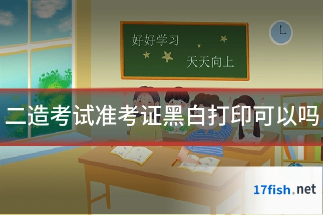 二造考试准考证黑白打印可以吗