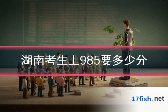 湖南考生上985要多少分