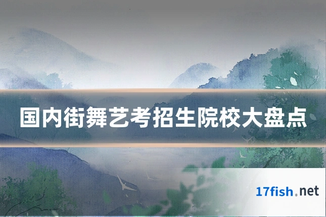 国内街舞艺考招生院校大盘点