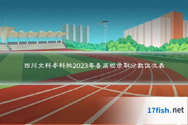 四川文科本科批2023年各高校录取分数位次表