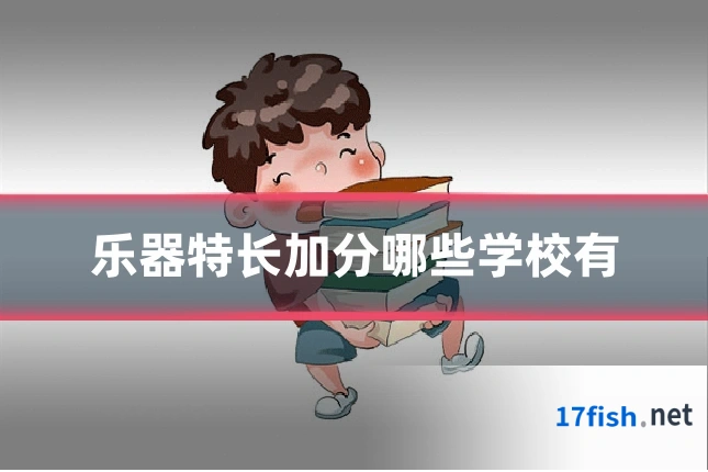 乐器特长加分哪些学校有