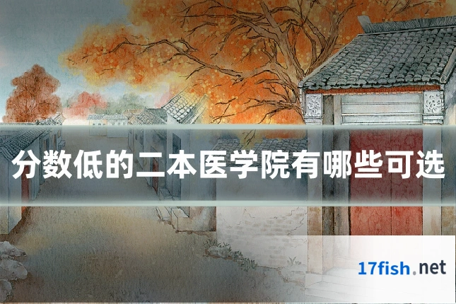 分数低的二本医学院有哪些可选