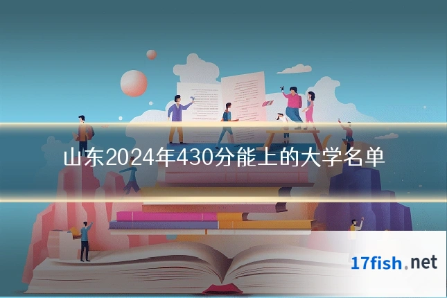 山东2024年430分能上的大学名单