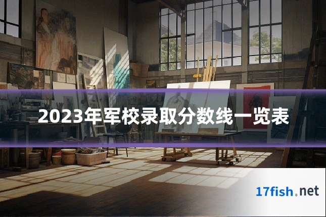 2023年军校录取分数线一览表