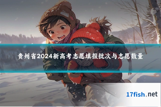 贵州省2024新高考志愿填报批次与志愿数量