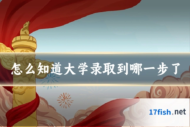 怎么知道大学录取到哪一步了