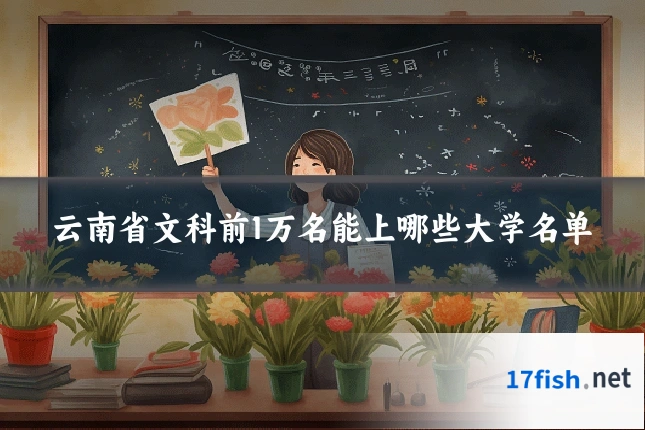 云南省文科前1万名能上哪些大学名单