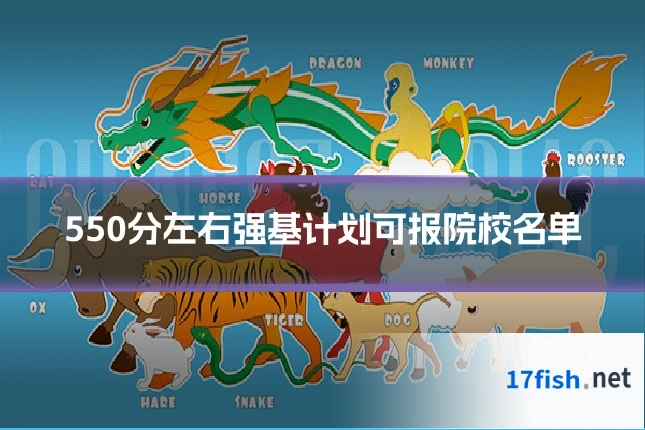 550分左右强基计划可报院校名单