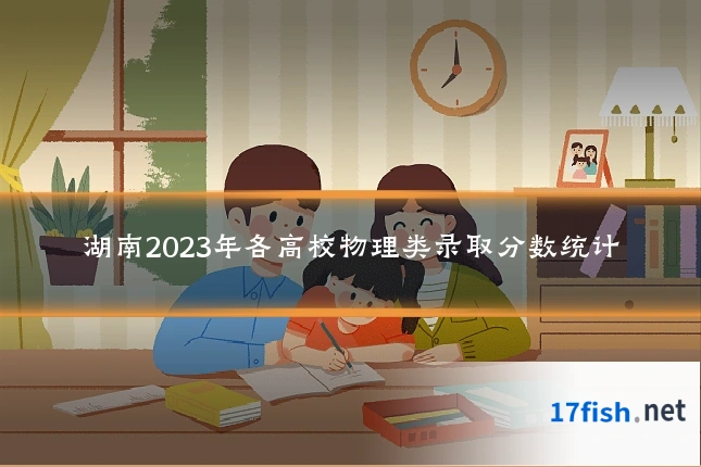 湖南2023年各高校物理类录取分数统计