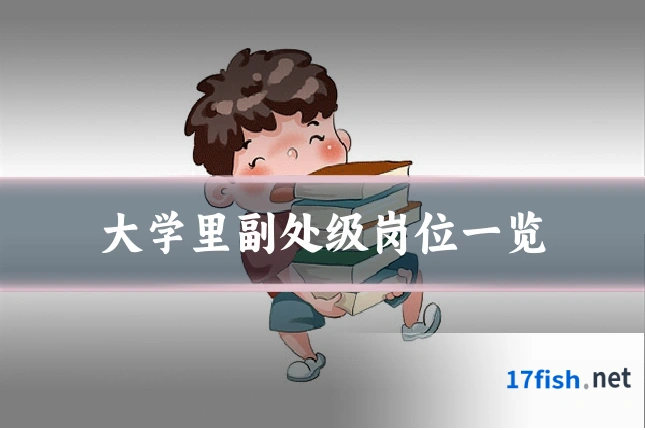 大学里副处级岗位一览