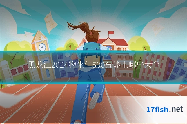 黑龙江2024物化生500分能上哪些大学