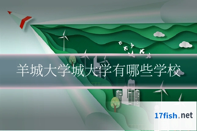 羊城大学城大学有哪些学校