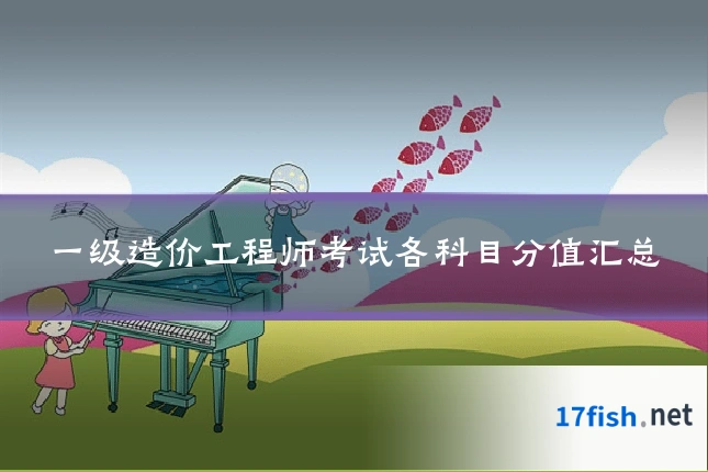 一级造价工程师考试各科目分值汇总