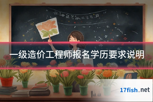 一级造价工程师报名学历要求说明