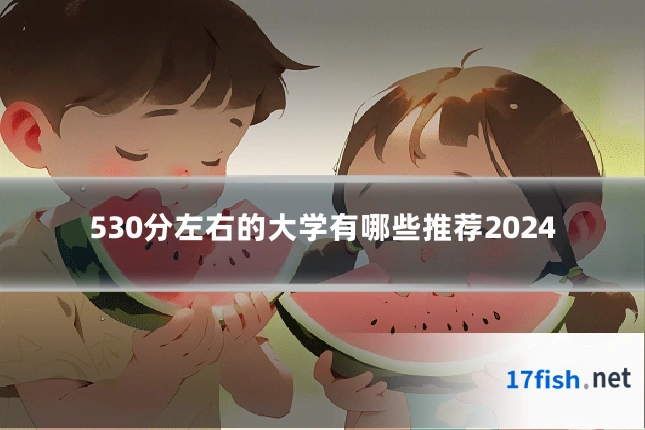 530分左右的大学有哪些推荐2024